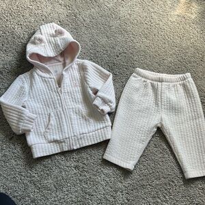 Baby GAP quilted hoodie and pant set
